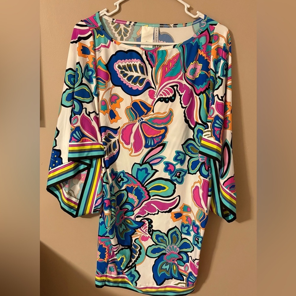 Trina Turk Mandalay tunic cover up dress size small nwt - Picture 6 of 7